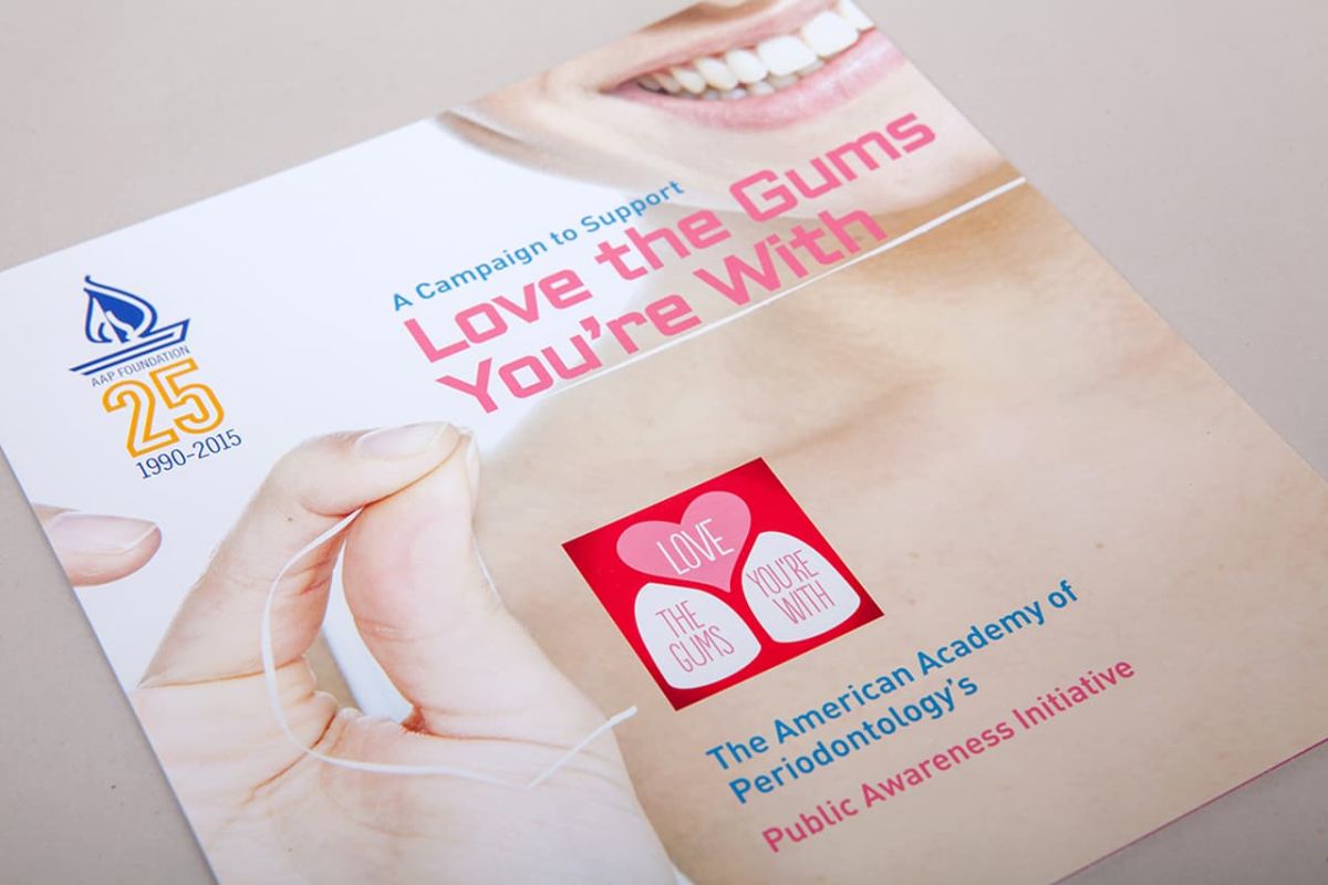 an image of the cover of the love the gums you're with campaign document