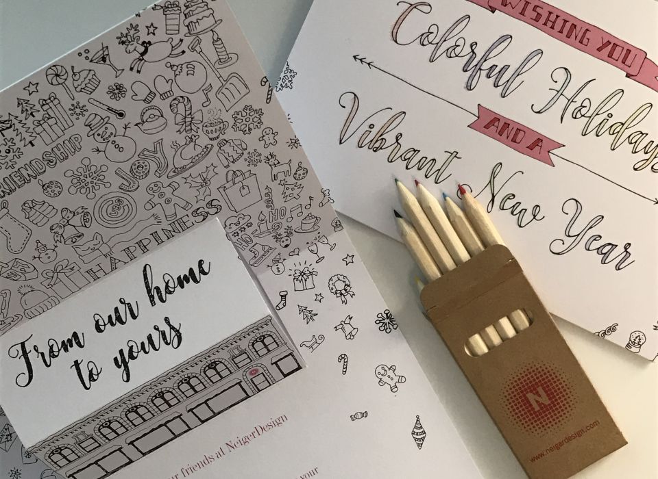 Holiday (Coloring) Cards!