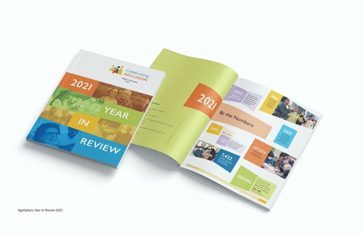 two copies of the 2021 year in review document